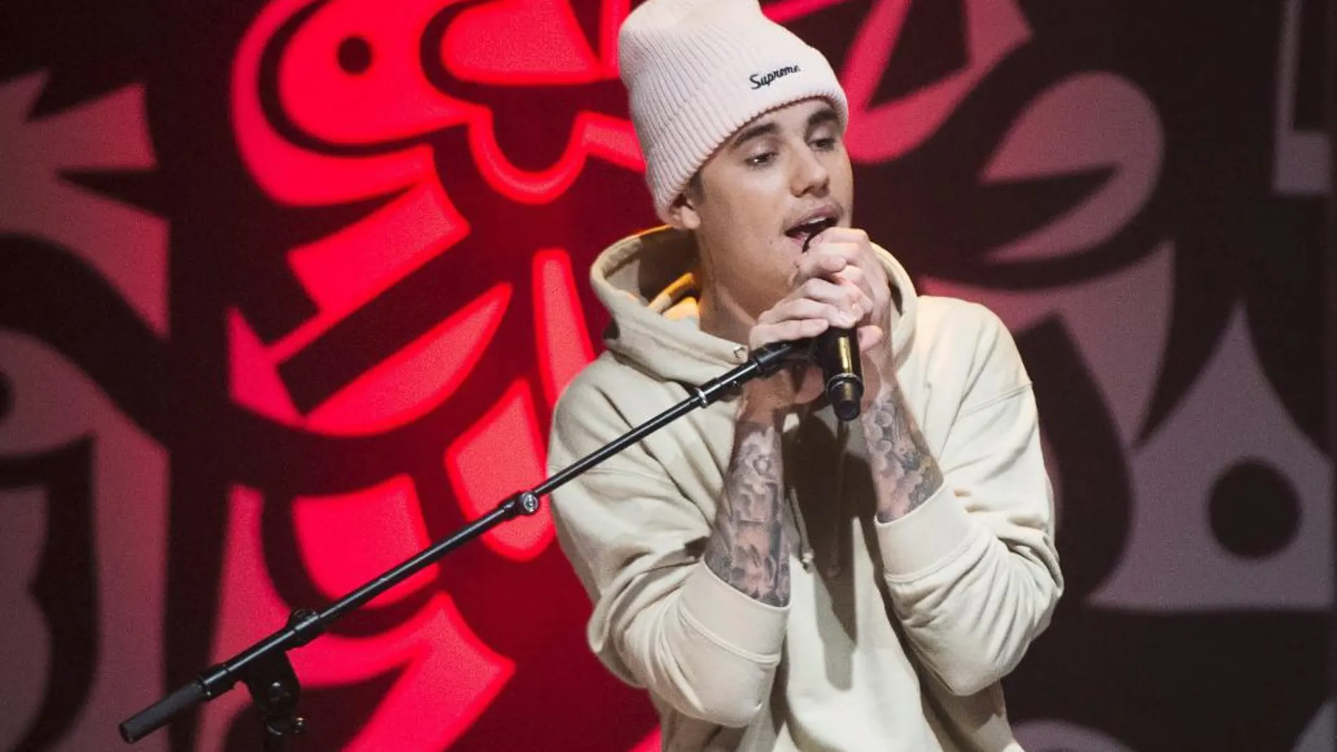 Justin Bieber durante un concierto esta semana en Toronto