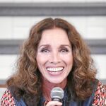 Ana Belén ayer durante el homenaje