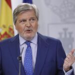El portavoz del Gobierno y ministro de Educación, Cultura y Deporte, Íñigo Méndez de Vigo