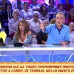 Momento de la emisión de ‘Sálvame’ en el que un Minion comparte plató mientras se hablaba de acoso sexual