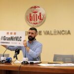 Pere Fuset, ayer durante la rueda de prensa