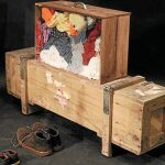 Una de las maletas que se pueden ver en la exposición