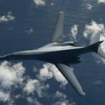 Uno de los dos bombarderos B-1B
