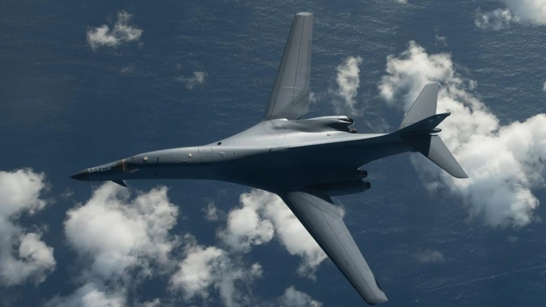 Uno de los dos bombarderos B-1B