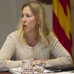 La consellera de la Presidencia y portavoz del Govern, Neus Munté, durante la reunión semanal del Govern