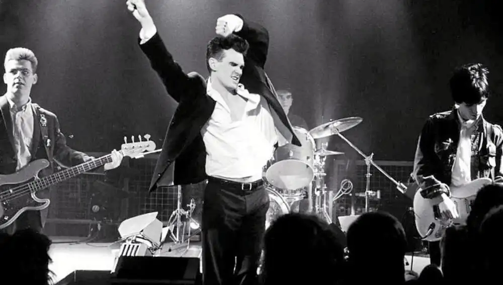 The Smiths, en una actuación en 1986, el año antes de disolverse