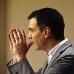 El secretario general de los socialistas, Pedro Sánchez