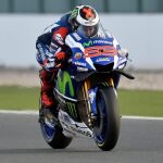 Jorge Lorenzo durante la carrera.