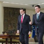 Pedro Sánchez y Mariano Rajoy.