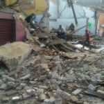 Daños en el Palacio Municipal de Juchitán, estado de Oaxaca