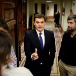 El líder de Ciudadanos, Albert Rivera, en el Pleno del Congreso