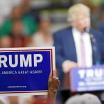El candidato republicano a la Casa Blanca, Donald Trump, durante un acto de campaña en Saint Clairsville (Ohio) el pasado martes
