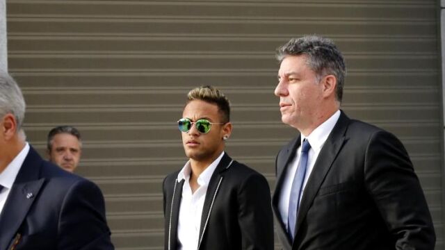 Neymar, el día de su declaración en la Audiencia Nacional
