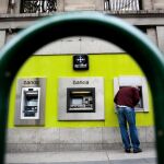 Cajeros automáticos de Bankia, en Madrid