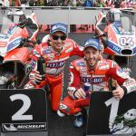 Lorenzo y Dovizioso celebran su doblete de ayer en Sepang
