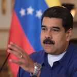 El presidente de Venezuela, Nicolás Maduro, durante un acto de gobierno, ayer en Caracas