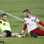 Mata y De Gea, compañeros en la Selección y en el Manchester United