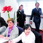 La delegada del Gobierno en Castilla y León, María José Salgueiro, momentos antes de inaugurar en Valladolid la jornada sobre igualdad de género en la Administración General del Estado