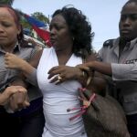 Foto de archivo de la detención de Berta Soler el pasado año.