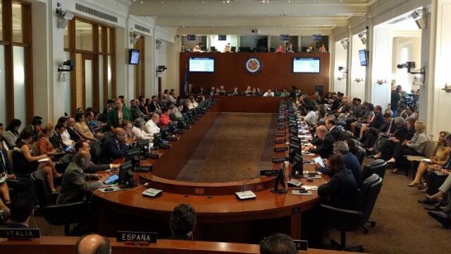 Zapatero, en el Consejo Permanente de la Organización de Estados Americanos (OEA)