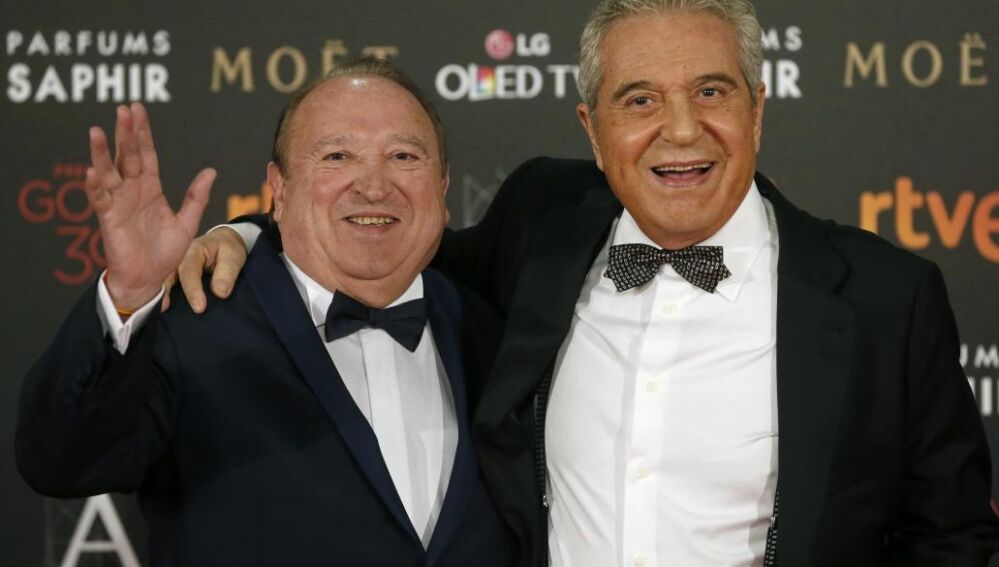 Pajares y Esteso, de los primeros en la alfombra roja