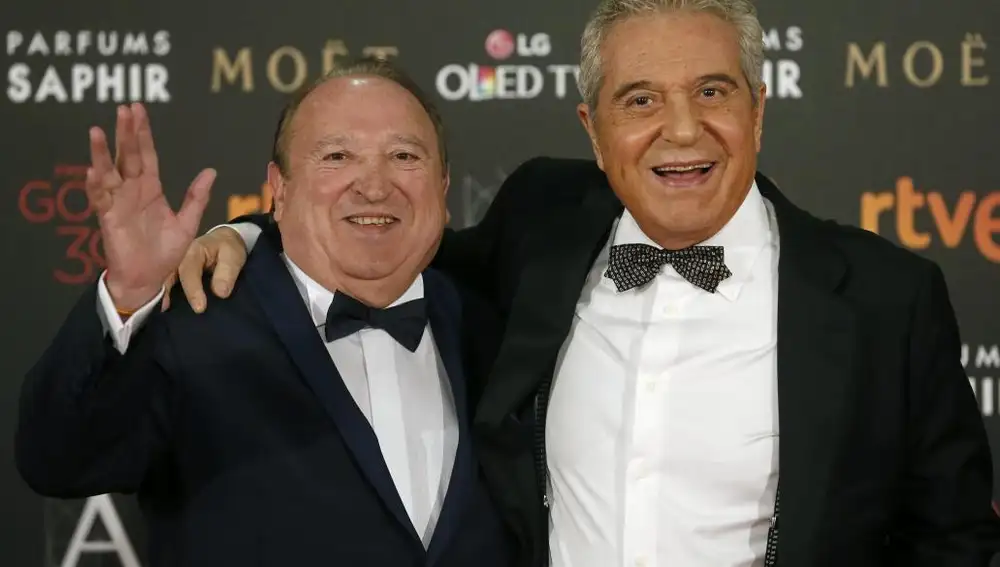 Pajares y Esteso, de los primeros en la alfombra roja