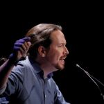 El secretario general de Podemos, Pablo Iglesias