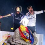 El Real Madrid celebra la victoria
