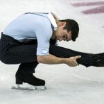 Javier Fernandez, durante su actuación.