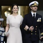 La princesa de Suecia, Sofía y el príncipe Carlos Felipe