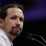 El líder de Podemos, Pablo Iglesias