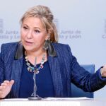 La vicepresidenta Rosa Valdeón comparece para informar de los asuntos tratados en el Consejo de Gobierno