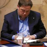 El vicepresidente catalán, Oriol Junqueras