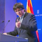 Puigdemont se encargó de verbalizar la reacción del Govern contra el recurso a la ley de pobreza energética