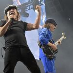 El cantante de AC/DC, Brian Johnson