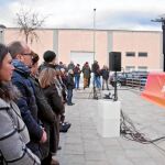 La mujer de Puigdemont y miembros del PdeCaT, en un mitin de Carles Puigdemont a través de videoconferencia en 2019