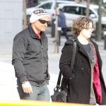 Aitor Elizarán, con gorro blanco, saliendo de la Audiencia Nacional el pasado día 19 de enero