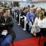 Susana Díaz durante el Comité Federal