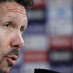 El técnico argentino del Atlético de Madrid, Diego Pablo Simeone