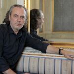 El actor José Coronado durante la presentación de la obra 'Ushuaia', dirigida por Julián Fuentes Reta, que se representa en el Teatro Español de Madrid