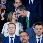 Los Reyes en el palco del Calderón
