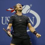 Rafael Nadal, durante el partido