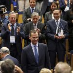 El Rey durante la clausura de CEDE