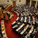 El primer ministro griego Alexis Tsipras durante su comparecencia ayer en el Parlamento