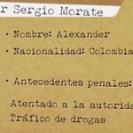 Ficha de Alexander, que conoció a Morate en el gimnasio de la prisión