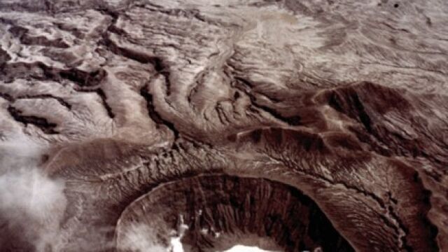 Volcán El Chichón, en México, que según varias teorías causó el declive de la civilización maya