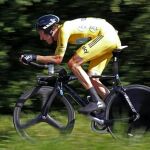 Bradley Wiggins en la 9 etapa del Tour de Francia