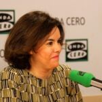 La vicepresidenta del Gobierno en funciones, Soraya Sáenz de Santamaría