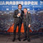 Manolo Santana, con Feliciano López