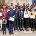Presentación de los datos de la del Vino Ribera del Duero en el Museo del Vino de Peñafiel, en el que participaron entre otros el director de Turismo, Javier Ramírez; Víctor Alonso, el alcalde Roberto Díez; Miguel Ángel Gayubo y Enrique Pascual.